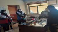 بازدید مشترک کارشناسان بهداشت محیط شبکه بهداشت ودرمان شهرستان گرمسار و تیم نظارت هلال احمر